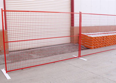 PVC Coated Temporary Site Welded Mesh Fencing Full Accessories Metal Feet