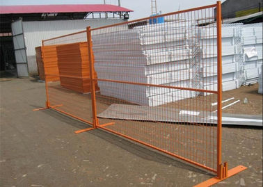 PVC Coated Temporary Site Welded Mesh Fencing Full Accessories Metal Feet